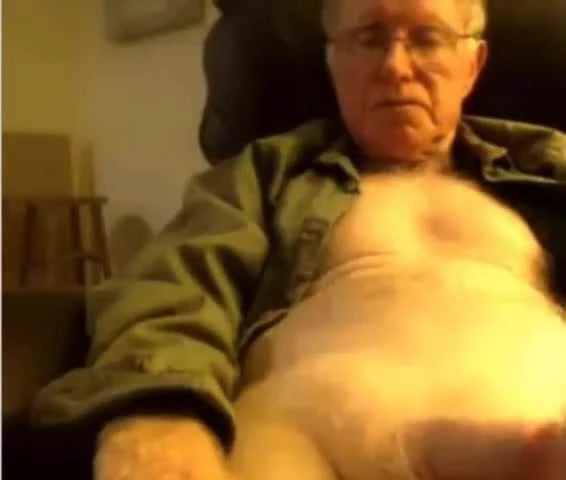 grandpa stroke on webcam
