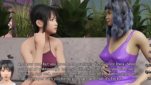 Masehi #24 dia hamil dan bergabung dengan harem telanjang kami