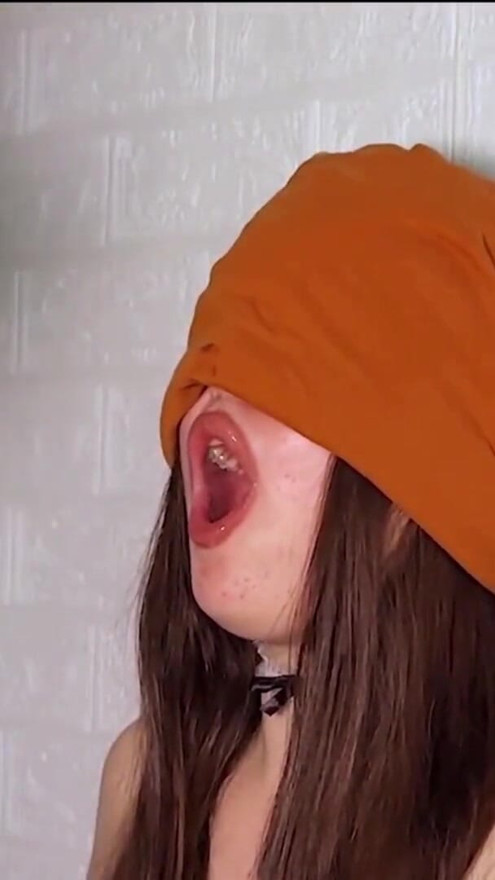 ICE CREAM GAME. StepSister with Big Lips is getting a Surprise CUMSHOT on her Face during the Taste | Clip 1