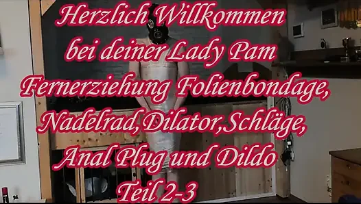 Uzaktan eğitim folyo esareti, iğne çarkı, dilatör, oral seks, anal tıkaç ve dildo bölüm 2-3