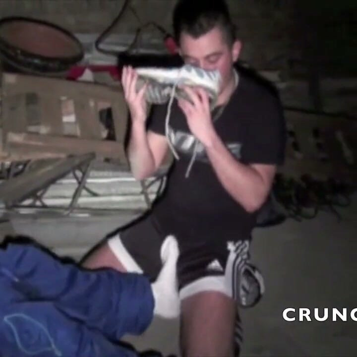Badboy fucked with sneakers domination by another scally lad