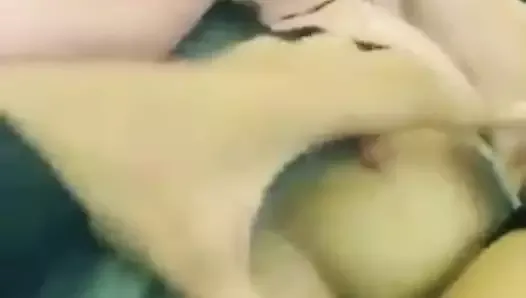 Malay babe making home porn with her boyfriend .