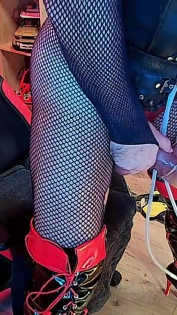 Unforgettable moment from "faggot slut whore Tit Pig extreme nipple pumping Bitch jerk off his huge monster whore cock"