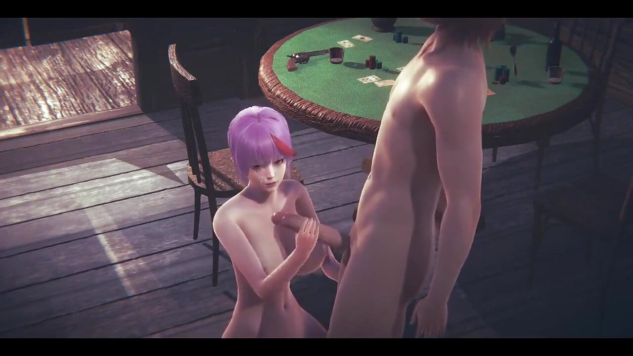 Hentai necenzurat - Tanami Labă și sex în trei cu penetrare dublă într-o tavernă - japoneză asiatică Manga Anime joc porno