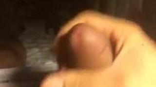Stroking my cock to cuckold video