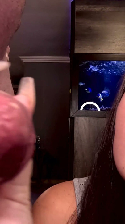 Cuckold slut humiliates her fag boy with the help of her new stud | Clip 1