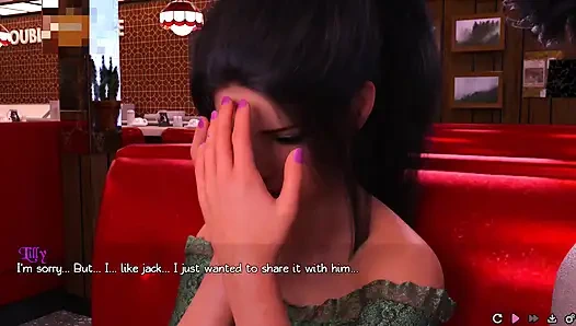 Saf aşk #15 - Clara Jack'e sakso çekti ve Jack daha sonra Lilly'i sikiyor