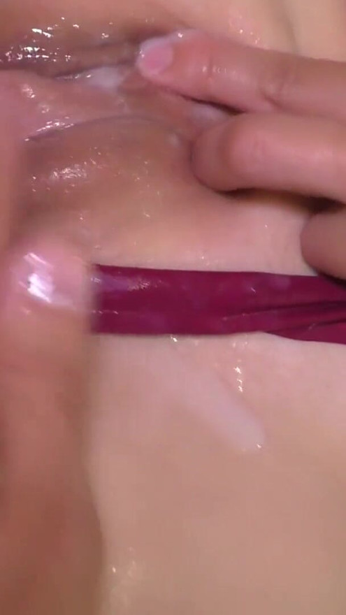 Caught my stepsister masturbating?! Helped her wet pussy get a powerful orgasm! | Clip 2