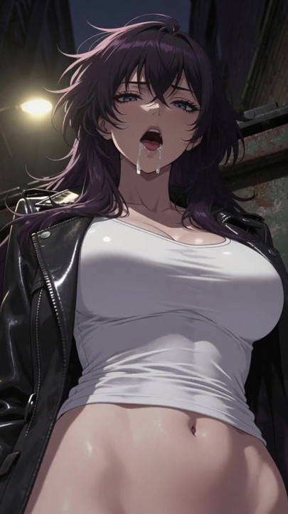 Mysterious anime woman in side alley seduces you | Clip 1