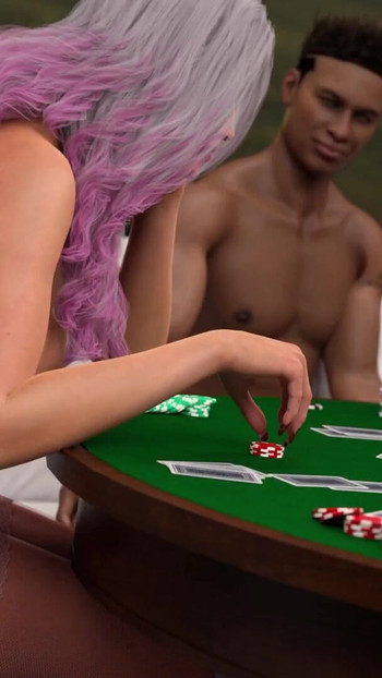 Meine frau mit riesigen titten spielt Strip-Poker und verliert am ende gegen riesige schwänze - Jazziuu | Clip 1