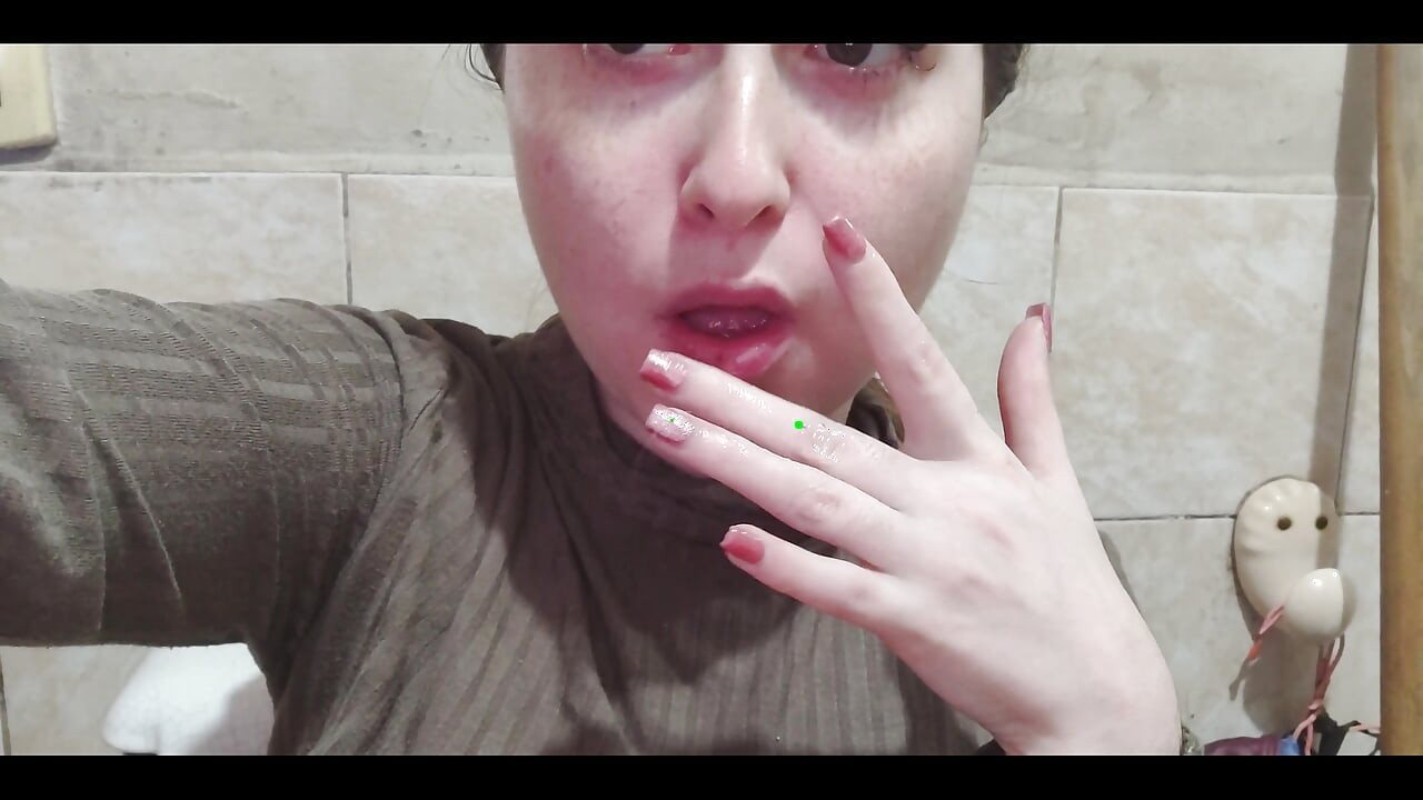 Playing with my fingers and my hairy pussy