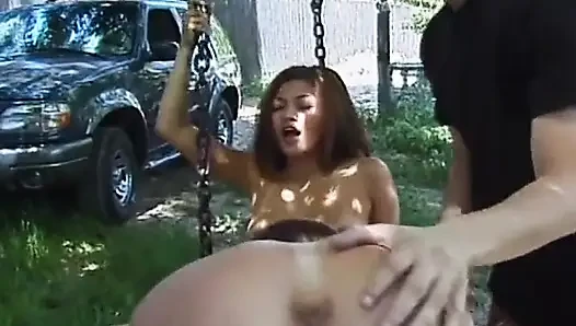 Hot Outdoor Lesbian and Group Sex with Passionate Pussy Eating
