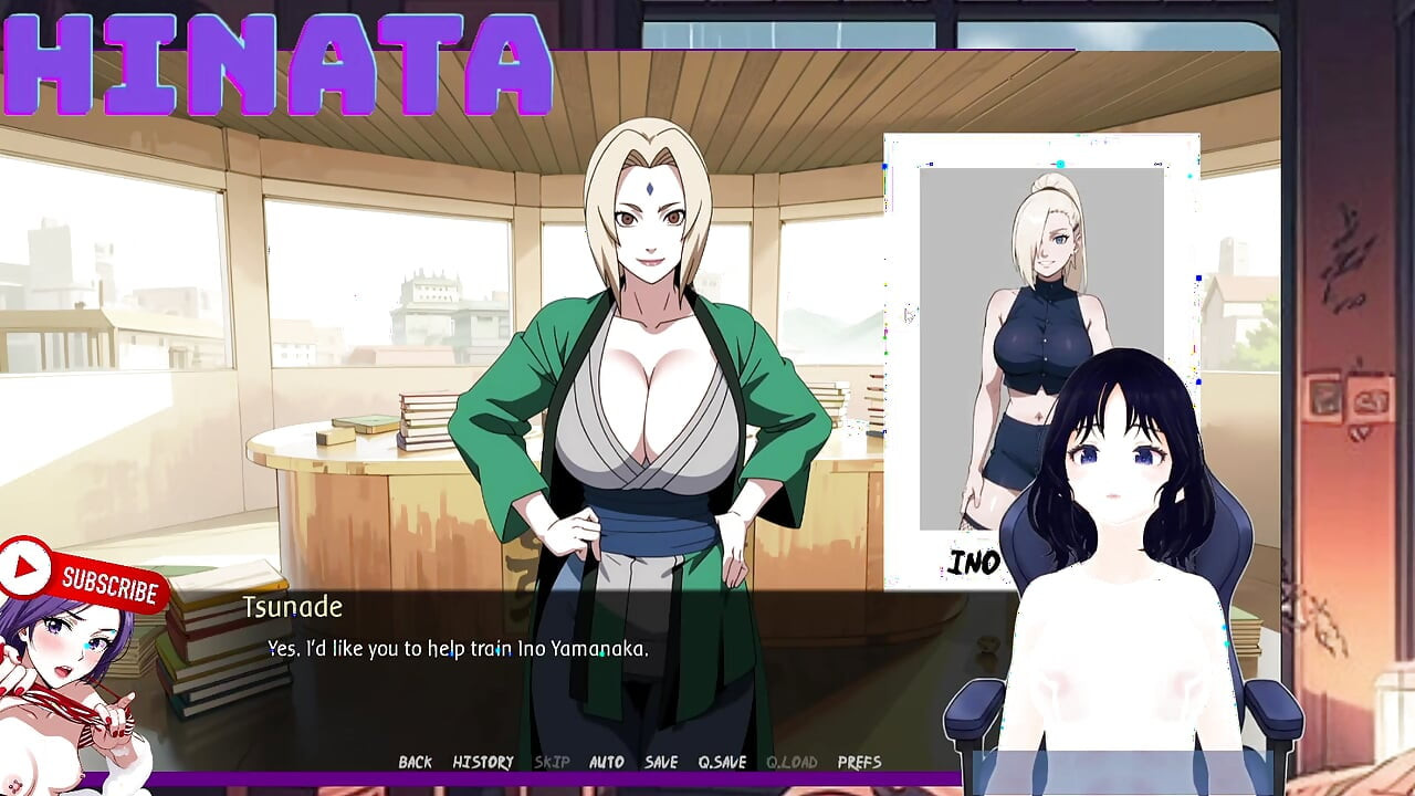 SHINBI SECRETS part 9. I spy on Tsunade in her HOKAGE office