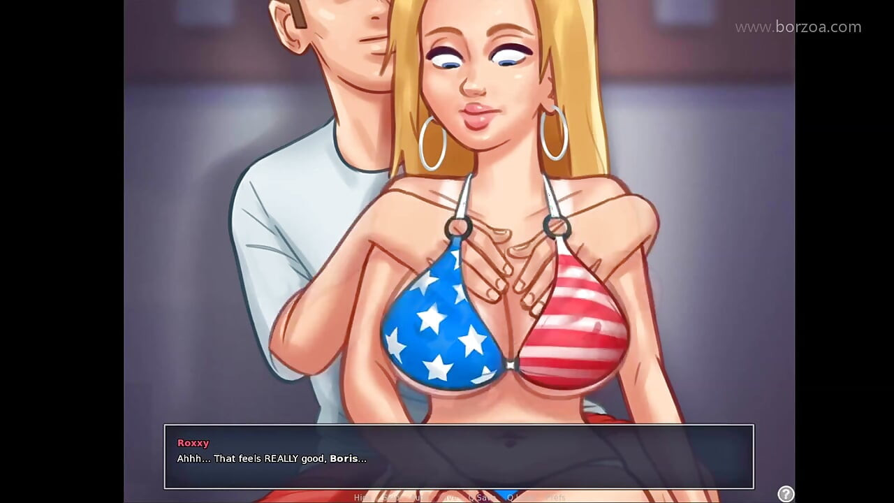 A ella no le importa el chorreo de leche.  Ella está tan cachonda cuando se esconden en el vestuario de la universidad. (Saga de verano - Roxy 2)