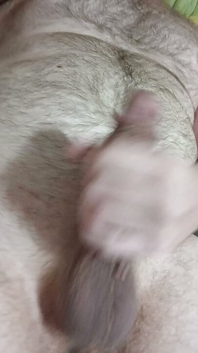 Stroking my cock with a dildo in my ass