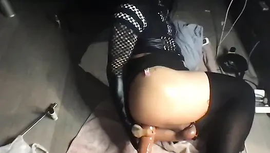 Latex Fem Slut Scene of a Cam Session Horny Slut