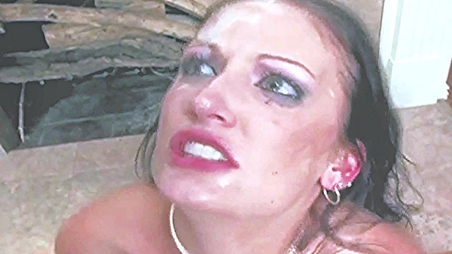Hailey Young taking cum on her fucking face!!!