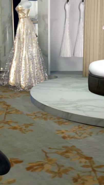 The rock and girl trying on a wedding dress with her boyfriend - Hentai Uncensored V325 | Clip 2