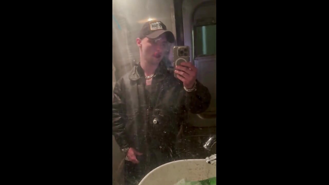 Kinkysirius in Chav Scally Outfit in the Most Dirty Train Toilet