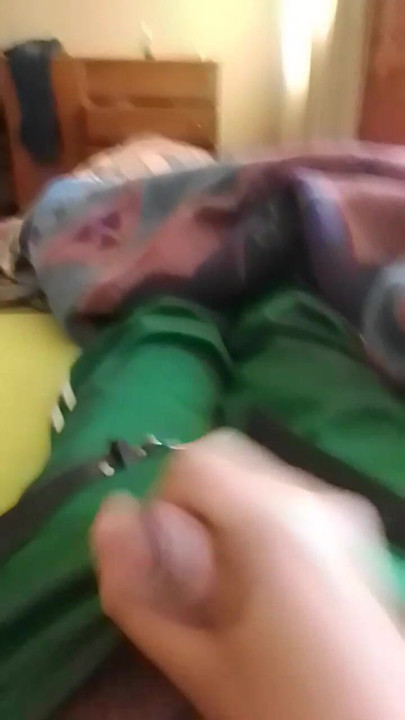 My slut likes to watch me masturbate