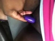 playing with my pussy in the car