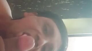 Oral sucking n cumshot from husband's big fat dick