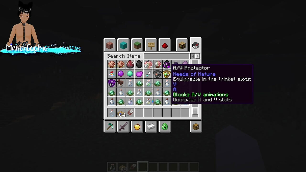 Minecraft mod Needs of Nature - Steve and alex masturbating and showing off some features! Like Cum!