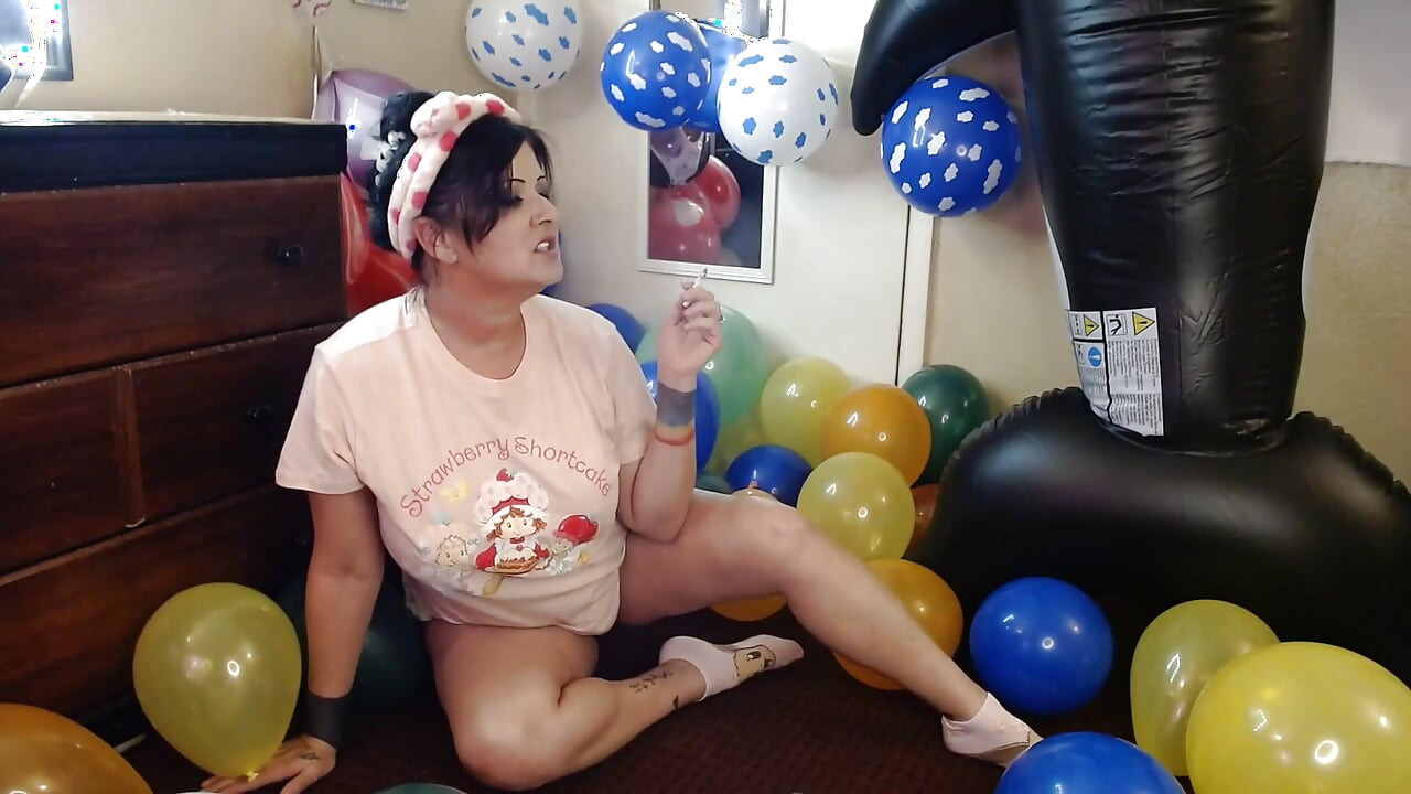Globos llenos de humo