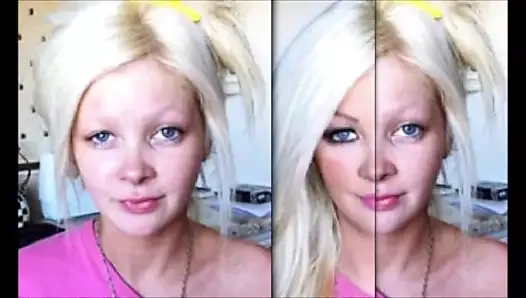 Des stars du porno avant et après le maquillage