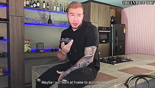 Hot Colombian Blonde STEPMOTHER Tatiana Alvarez Fucks Brian Evansx in the Kitchen