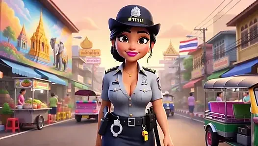 Thai Police Officer Stopped Me on Street and Fucked Me at the Station