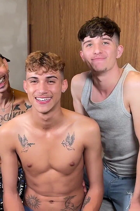 Tatted Twink Fuck Raw! Uncut Twinks Hardcore Anal