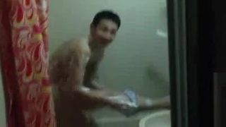 naked friend in the shower