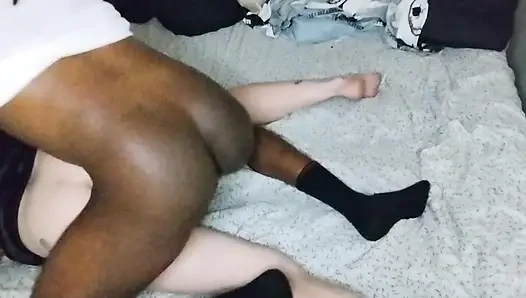 Ateşli hatun Maria büyük zenci alıyor