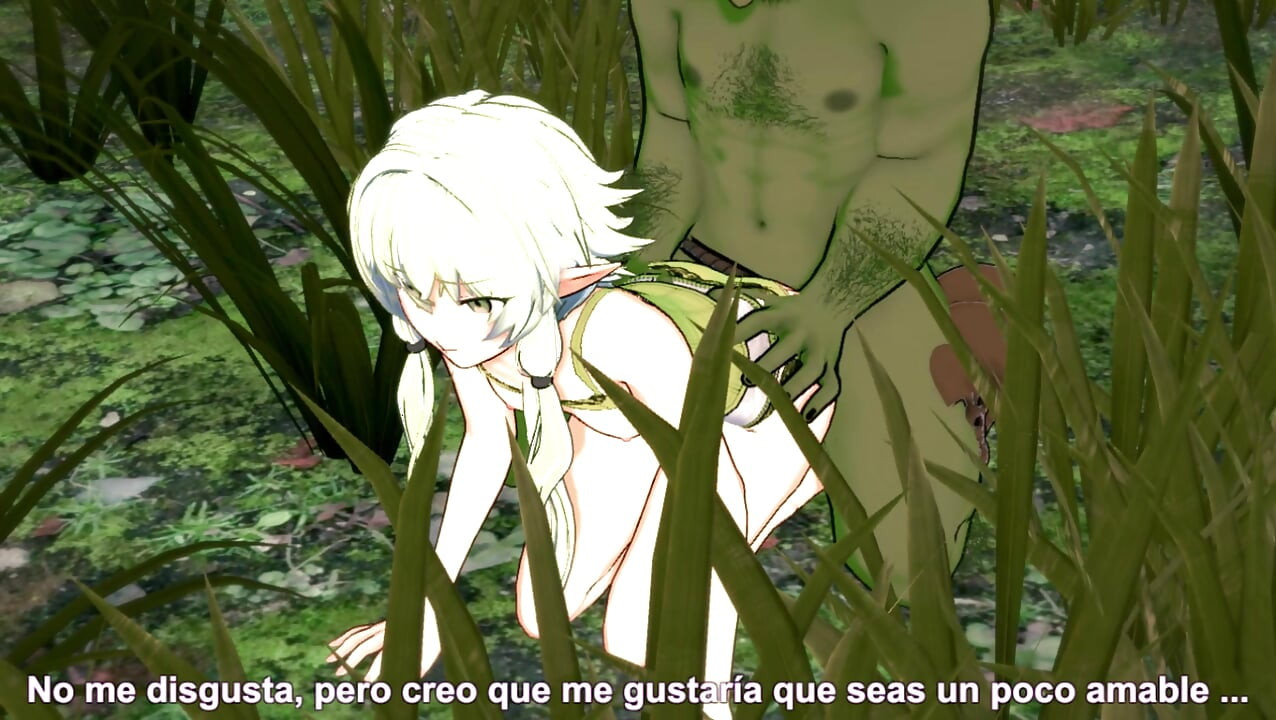 Elf Archer Gets Fucked in the Forest by a Goblin