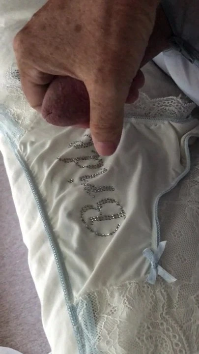 Sheer jumpsuit and pretty panty cum