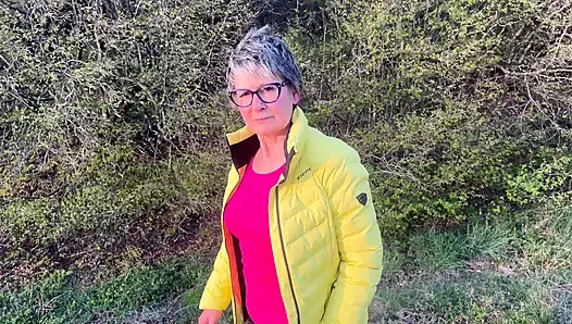 The Anal Granny Outdoors!!!