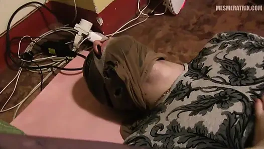 The slave sniffs my feet