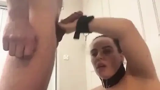 Blowjob ins gesicht gefickt