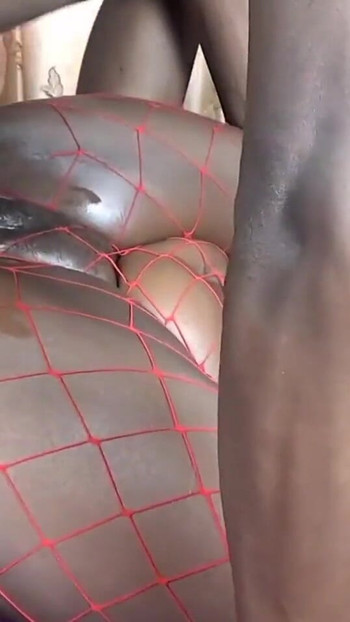 Spectacular moment from "Ebony phat pussy dicked down missionary style by a bbc"