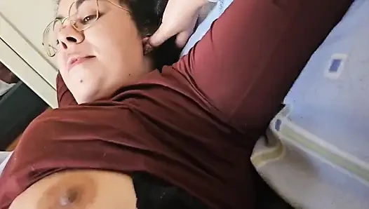 She Masturbates and I Take the Opportunity to Put It in and Cum Inside Her