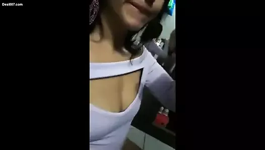 Beautiful Indian girl showing boobs