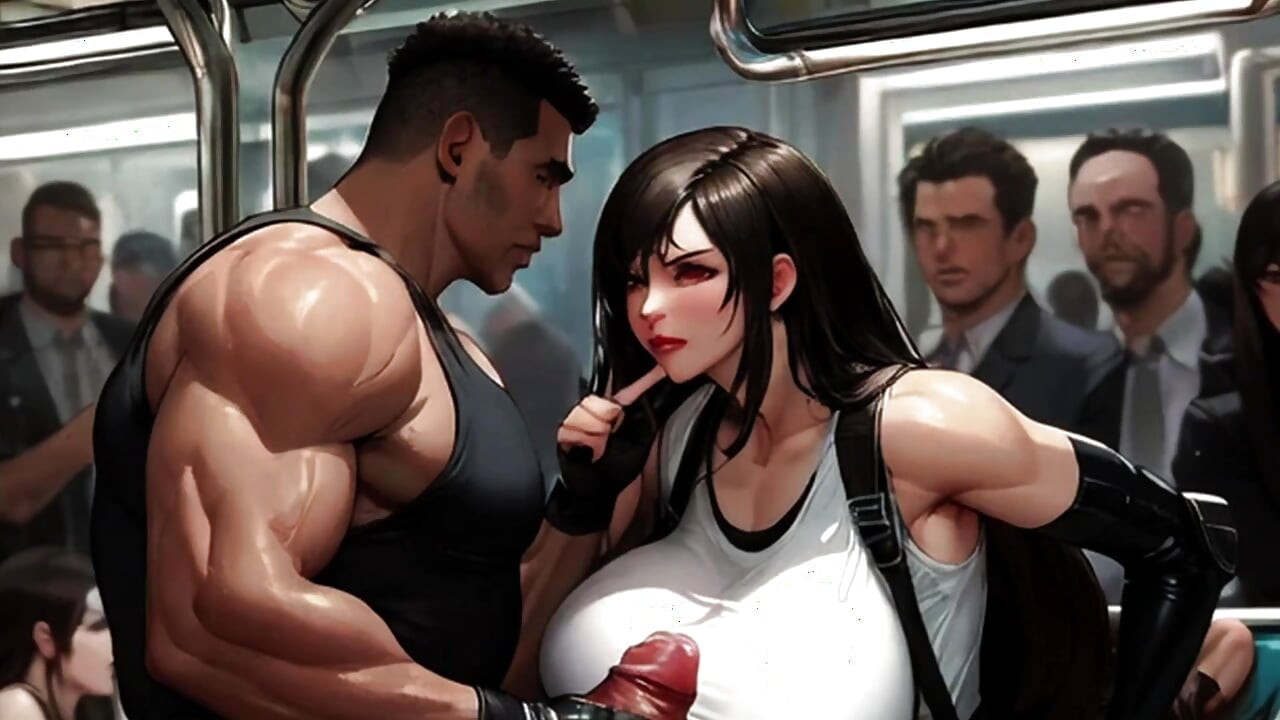 Tifa's Irresistible Tits Get Felt & Fucked On The Midgar Train