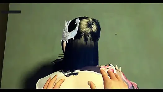 Богиня огня и попки - 3D анимация, хентай