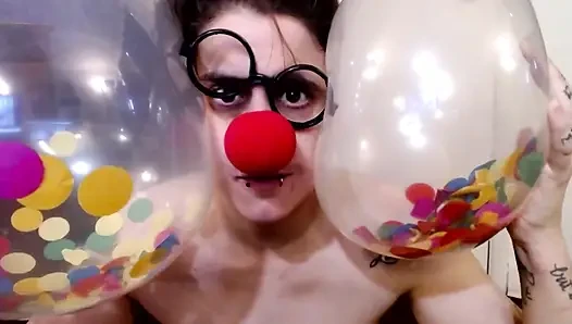 B2p balon oyunu konfeti pop partisi palyaço