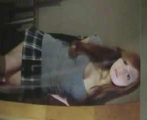 Cum on slut in mini skirt 2