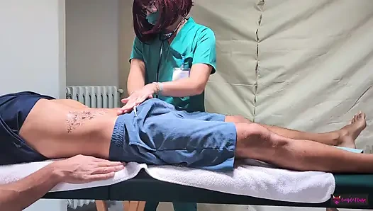 FAKE HOSPITAL - Depraved doctors squirt and get cum all over the place