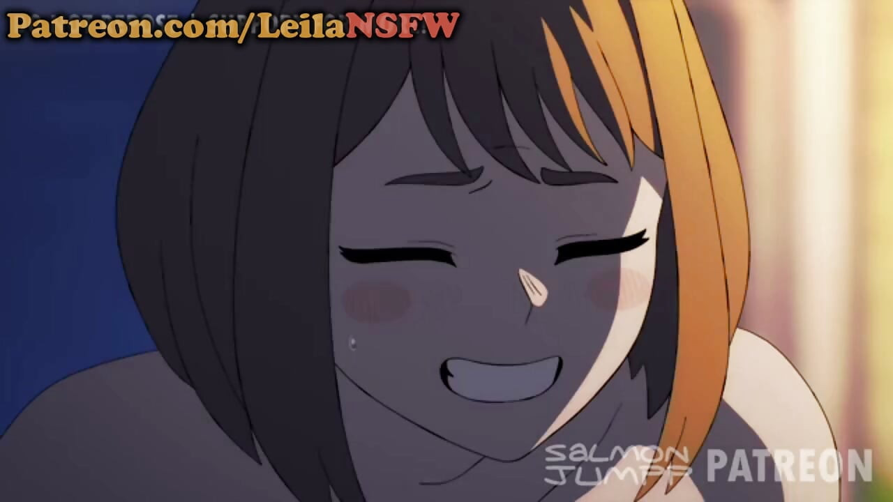 Deku e Uraraka compartilhando uma noite apaixonada em um motel