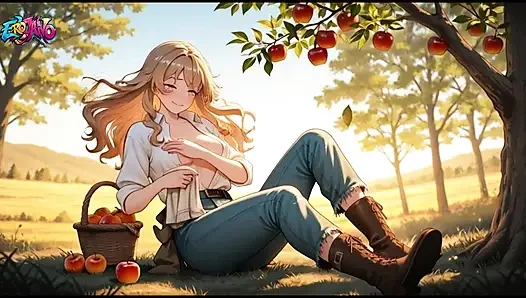 Between Apples and Wind a Moment of Calm