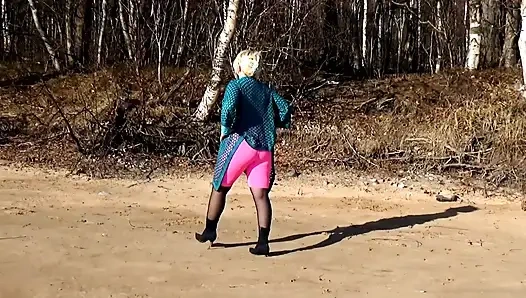 Sexy outfit for spring walk